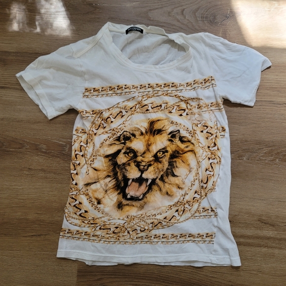 Balmain Lion Tee Shirt 36 - Picture 1 of 5